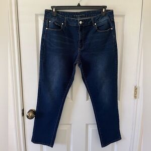 Tahari Dark Blue Denim Jeans